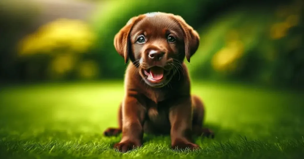 brown lab puppy